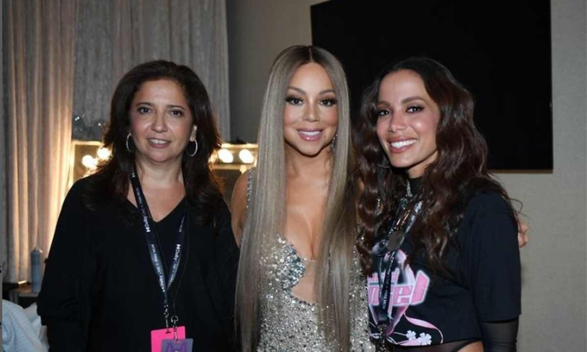 Anitta curtiu show de Mariah Carey em Las Vegas ao lado da tia, Marcia -  (crédito: Reprodução/Instagram)