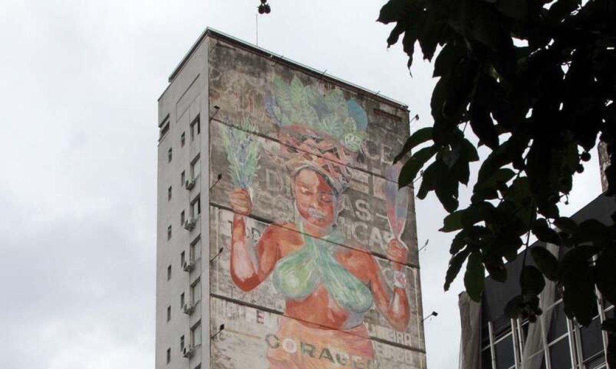 Mural Dramalee, de Priscila Amoni, em 2024 -  (crédito: Jair Amaral/EM/D.A Press)