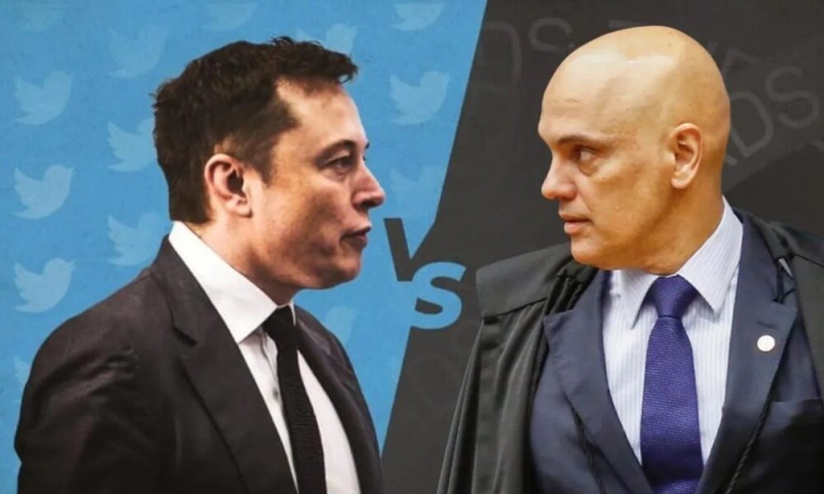 Musk criticou Moraes novamente -  (crédito: Mercado Hoje)