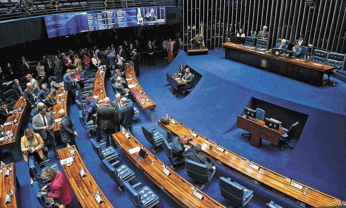 PEC das drogas foi aprovada por 53 a 9 no primeiro turno e 52 a 9 no segundo -  (crédito: JONAS PEREIRA/AGÊNCIA SENADO)