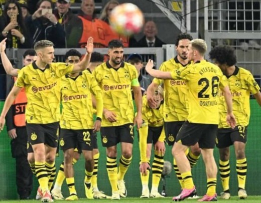 Borussia Dortmund massacrou o Atlético de Madrid e avançou na Champions -  (crédito: Foto: INA FASSBENDER/AFP via Getty Images)