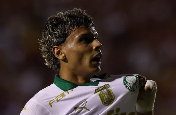 Colombiano atravessa ótimo momento com a camisa alviverde -  (crédito: Foto: Cesar Greco/Palmeiras)