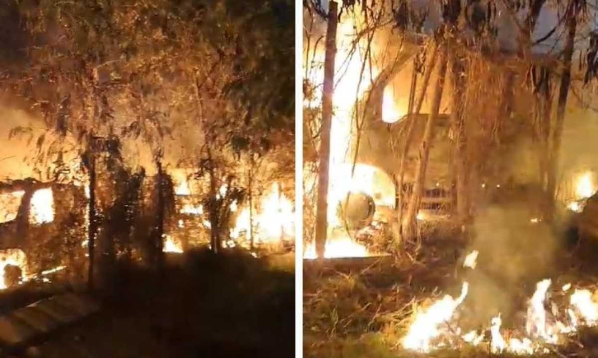 Incêndio destrói mais de 15 carros em pátio de prefeitura da Grande BH