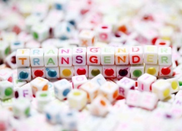 Bloquinhos quadrados emparelhados com letras da palavra 'transgender' (transgênero, em inglês) -  (crédito: Pexels)