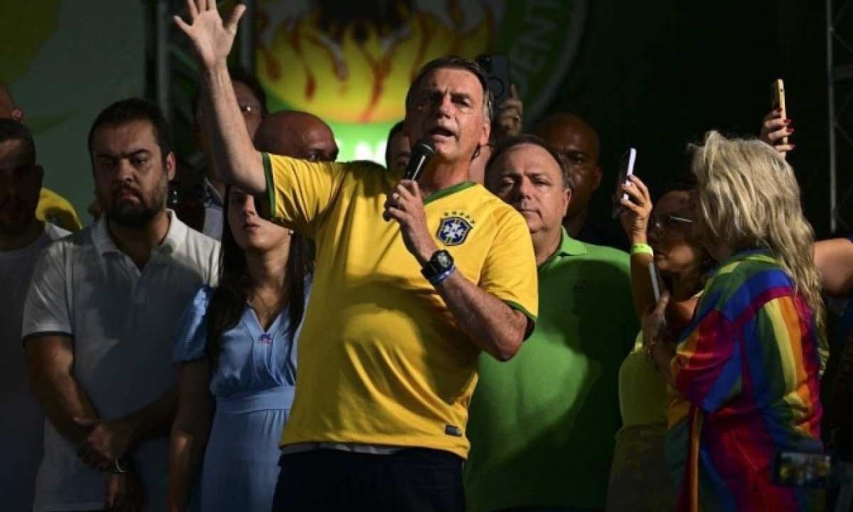 Bolsonaro convocou apoiadores para ato no Tia de Tiradentes -  (crédito: AFP)