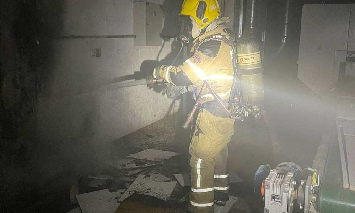 Corpo de Bombeiros controlou incêndio em 30 minutos -  (crédito: CBMMG)