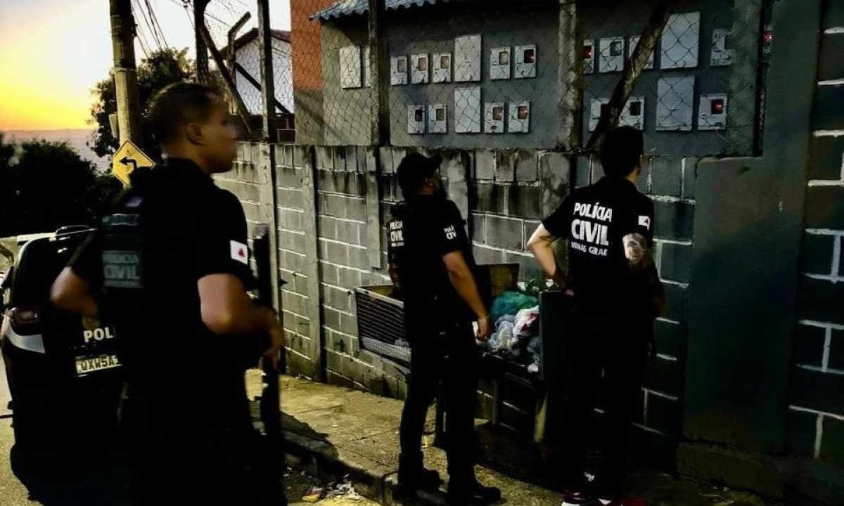 Operação da Polícia Civil prendeu um homem suspeito de estupro de vulnerável -  (crédito: PMMG/Divulgação)