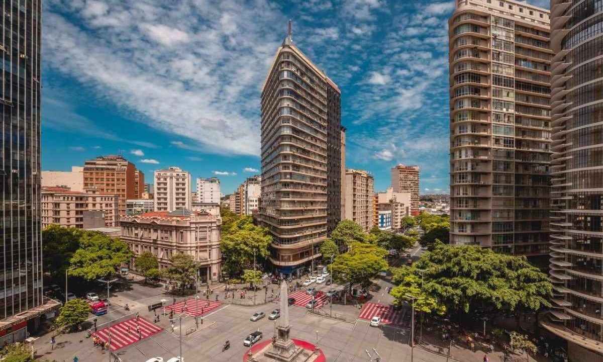 Praça Sete de Setembro, no Centro de Belo Horizonte -  (crédito: PBH/Reprodução)