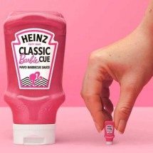 Molho ‘Barbiecue’: marca lança maionese cor-de-rosa em homenagem à boneca - Reprodução / Heinz
