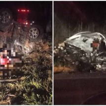 Acidente entre dois carros deixa três mortos no Centro-Oeste de Minas - Corpo de Bombeiros/Divulgação