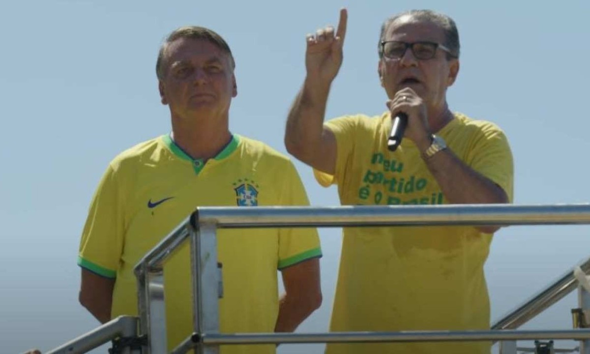 Pastor discursou ao lado do ex-presidente Jair Bolsonaro -  (crédito: Silas Malafaia/YouTube)