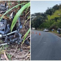 Motociclista sem habilitação morre em acidente ao invadir contramão em MG  - PMRV/Divulgação