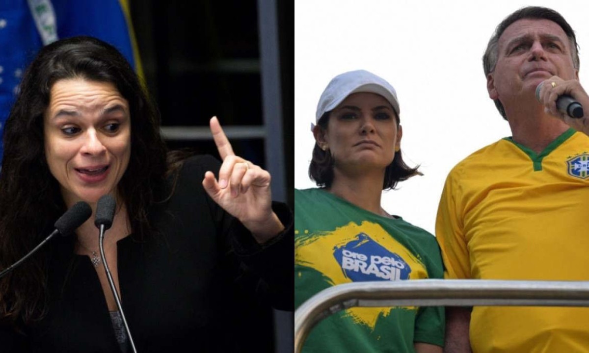 Janaina Paschoal alega que Bolsonaro não tem projeto para o Brasil e que o discurso de 'esticar a corda' só afeta o seu eleitorado -  (crédito: Marcelo Camargo/Agencia Brasil; NELSON ALMEIDA / AFP)