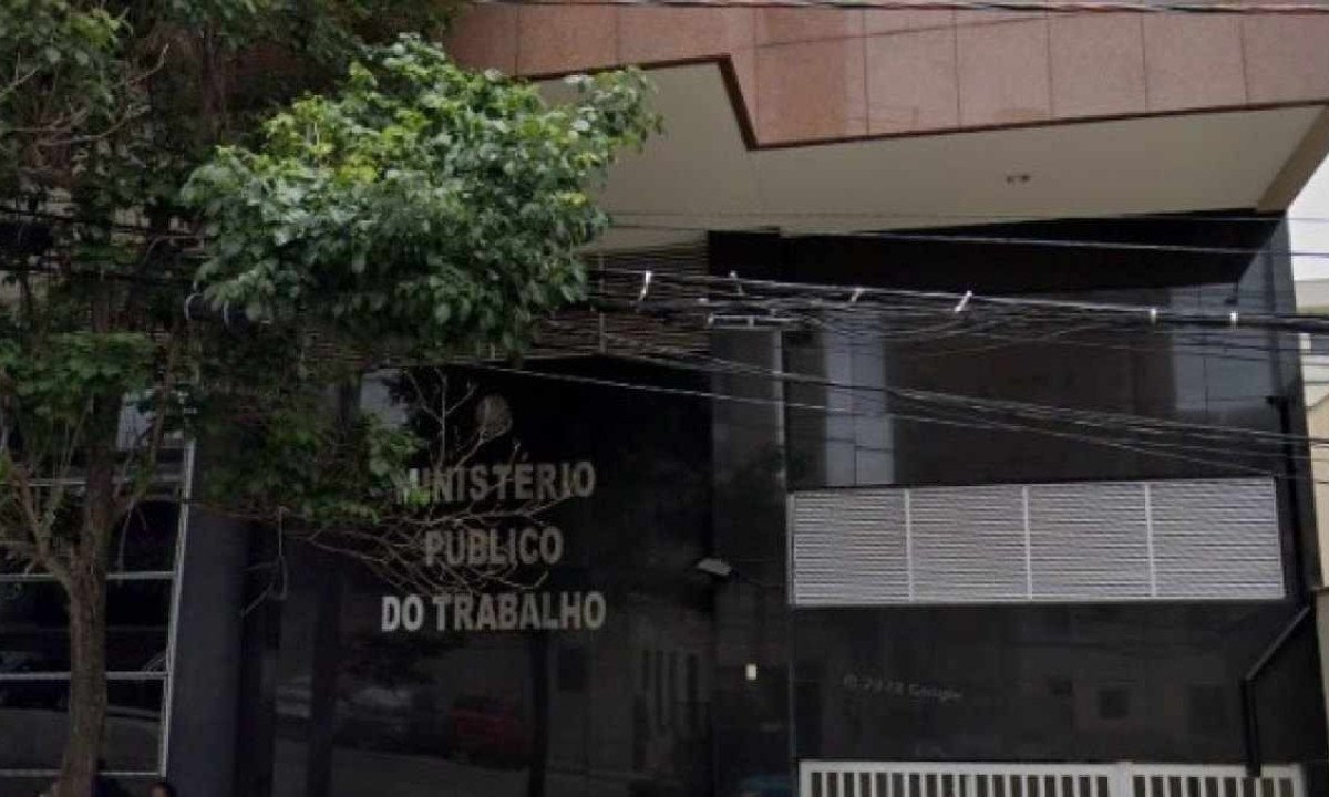 As vagas de pós-graduação são para atuar na Sede do Ministério Público do Trabalho em Belo Horizonte. -  (crédito: Google Street View / Reprodução)