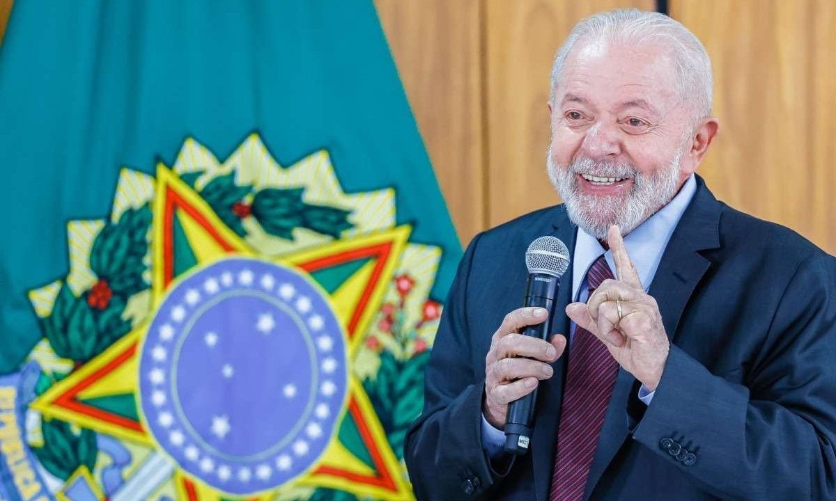 Presidente Luiz In&aacute;cio Lula da Silva celebra subida do Brasil em ranking de destino atrativo para investimento estrangeiro -  (crédito: Ricardo Stuckert / PR)