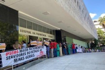 Servidores de Minas protestam contra aumento de contribuição ao Ipsemg