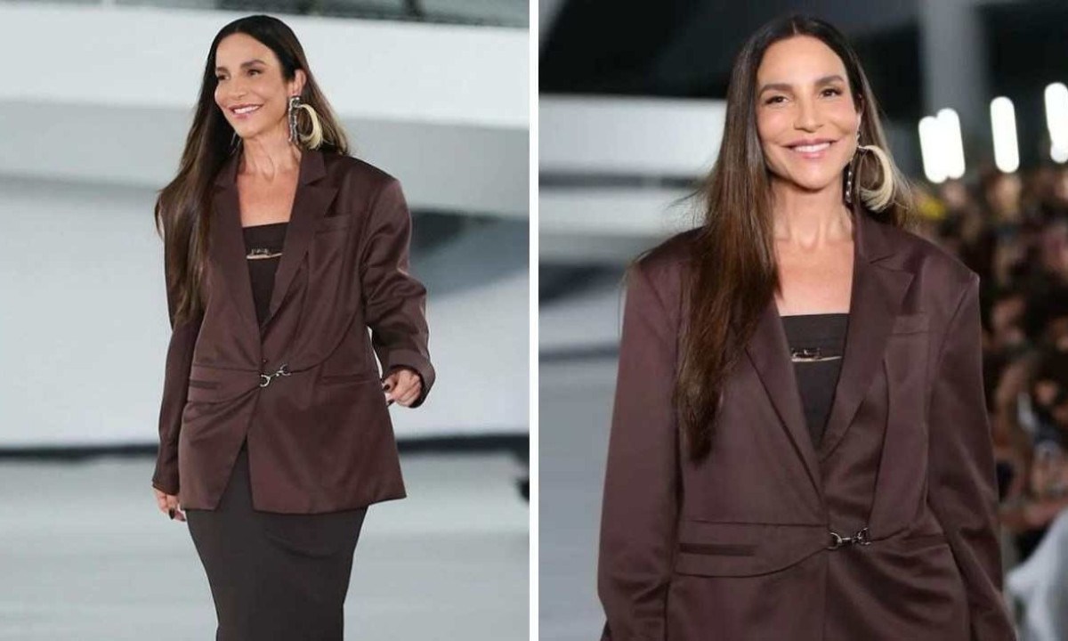 Ivete Sangalo fechou o desfile da Misci -  (crédito: Reprodução )