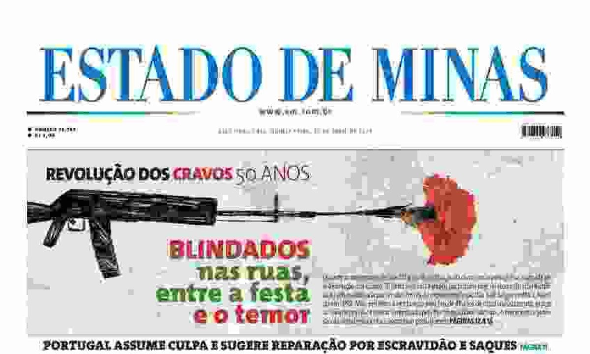 Confira a capa do Estado de Minas do dia 25/04/2024 -  (crédito: Estado de Minas)
