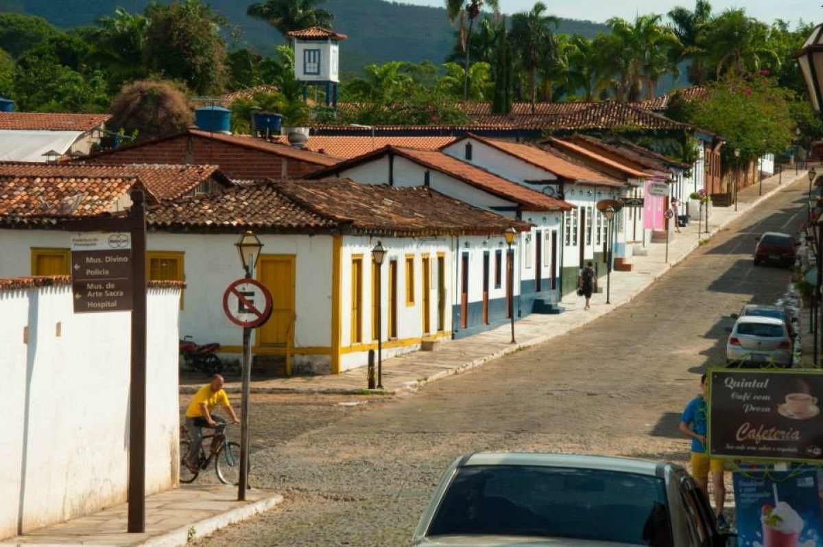 Ruas históricas de Pirenópolis, em Goiás