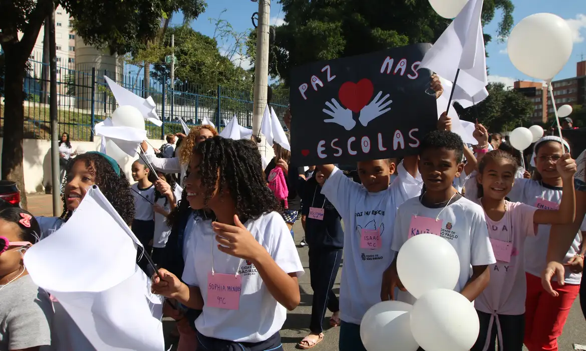 Sistema nacional reunirá informações sobre violência escolar
 -  (crédito: Rovena Rosa/Agência Brasil)