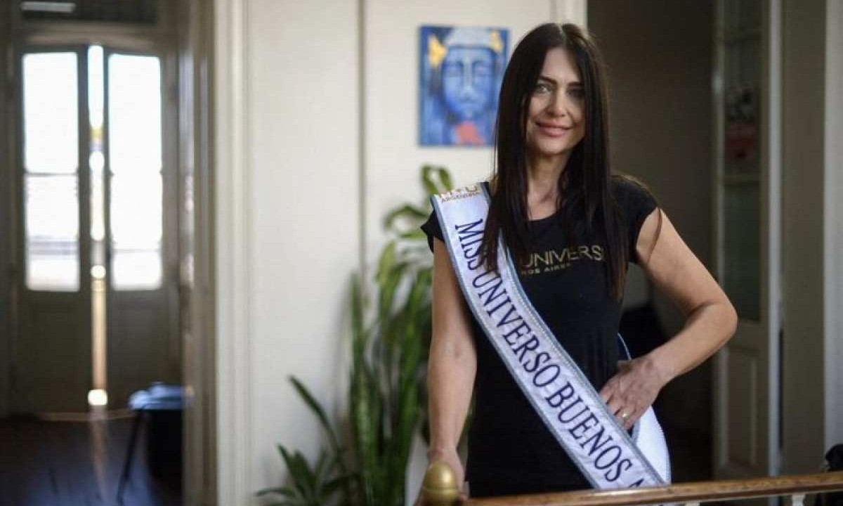 Miss Buenos Aires, a modelo Alejandra Rodríguez -  (crédito: MARCOS GOMEZ / AFP)