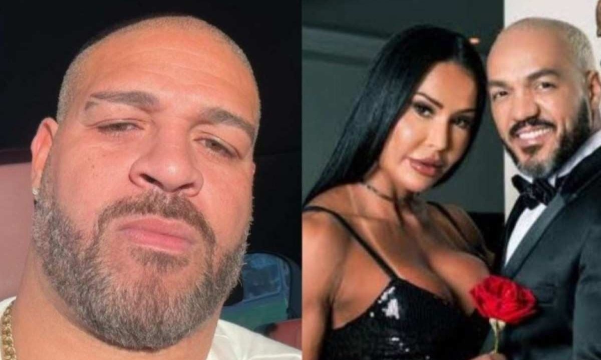 Adriano Imperador, Belo e Gracyanne  -  (crédito: Instagram/Reprodução )