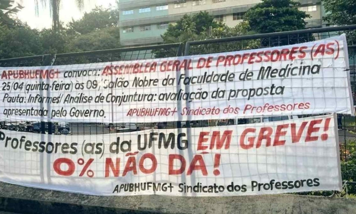 A assembleia foi convocada em resposta a proposta enviada pelo governo no dia 19 de abril -  (crédito: Divulgação APUBH UFMG+)