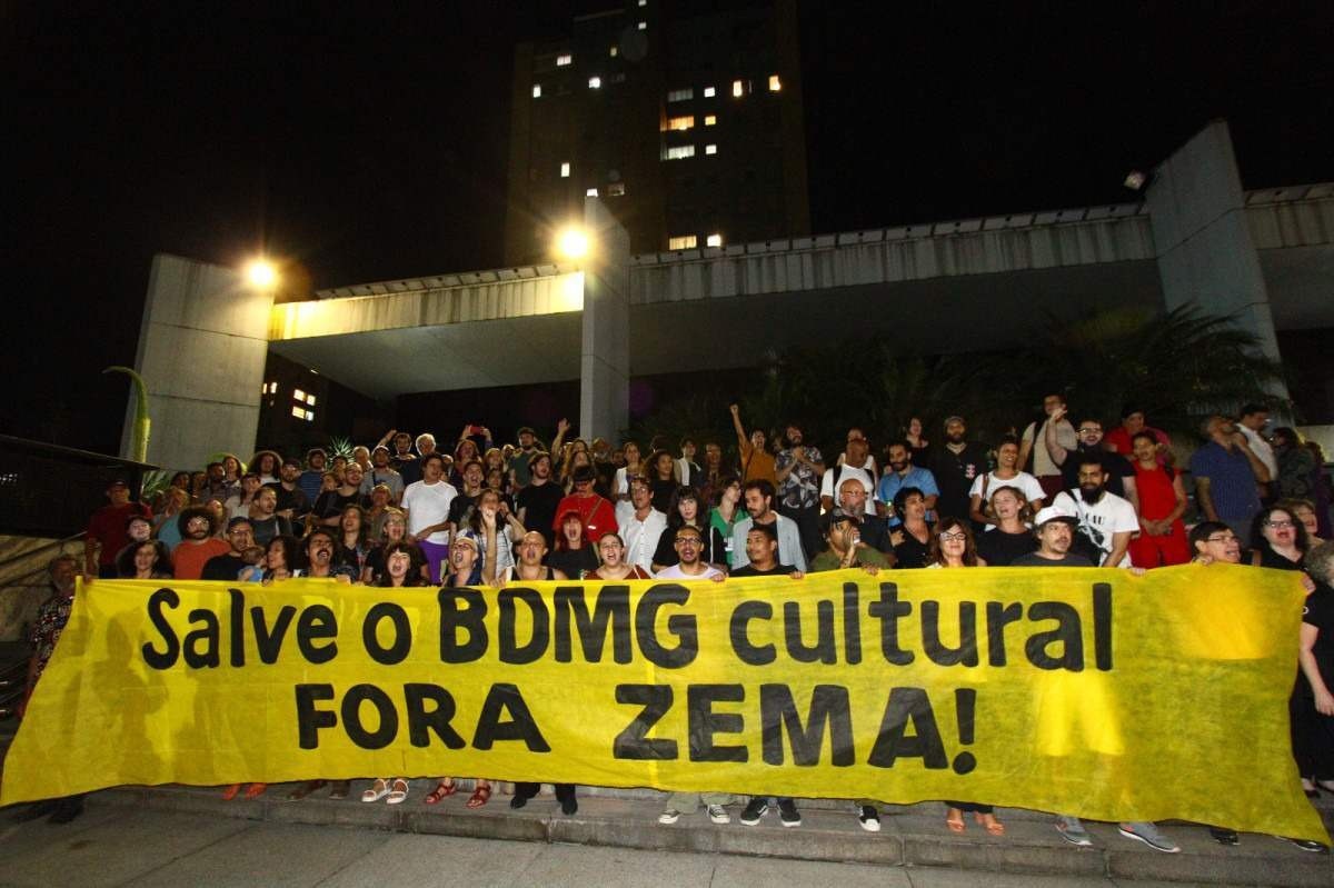 Protesto contra mudanças no BDMG Cultural é realizado em BH