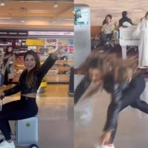 Vídeo: Lexa surge bêbada, quase cai no chão e toca o terror em aeroporto - Reprodução / Redes Sociais