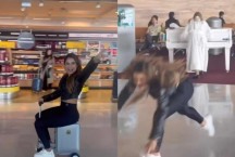Vídeo: Lexa surge bêbada, quase cai no chão e toca o terror em aeroporto