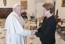 Dilma Rousseff se encontra com Papa Francisco