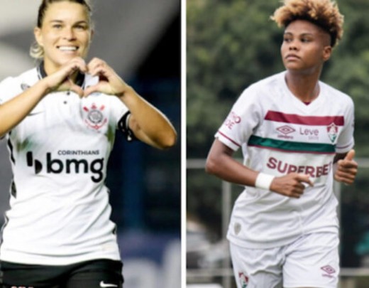 Tamires (Corinthians) e Sorriso (Fluminense) destaques do duelo da manhã deste domingo -  (crédito: Fotos: Divulgação Corinthians e Fluminense)