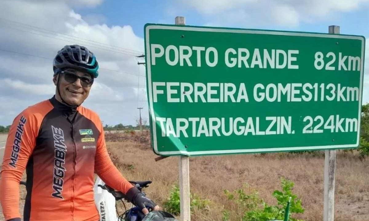 Objetivo de George era chegar até o ponto mais extremo no Norte do território brasileiro, o Monte Caburaí, em Roraima -  (crédito: Reprodução/Instagram)
