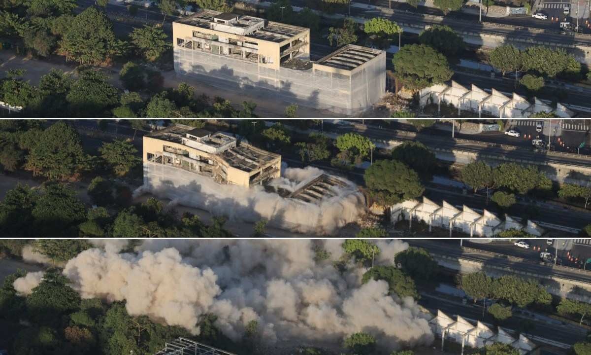 Prédio na região portuária do Rio é implodido; veja o vídeo