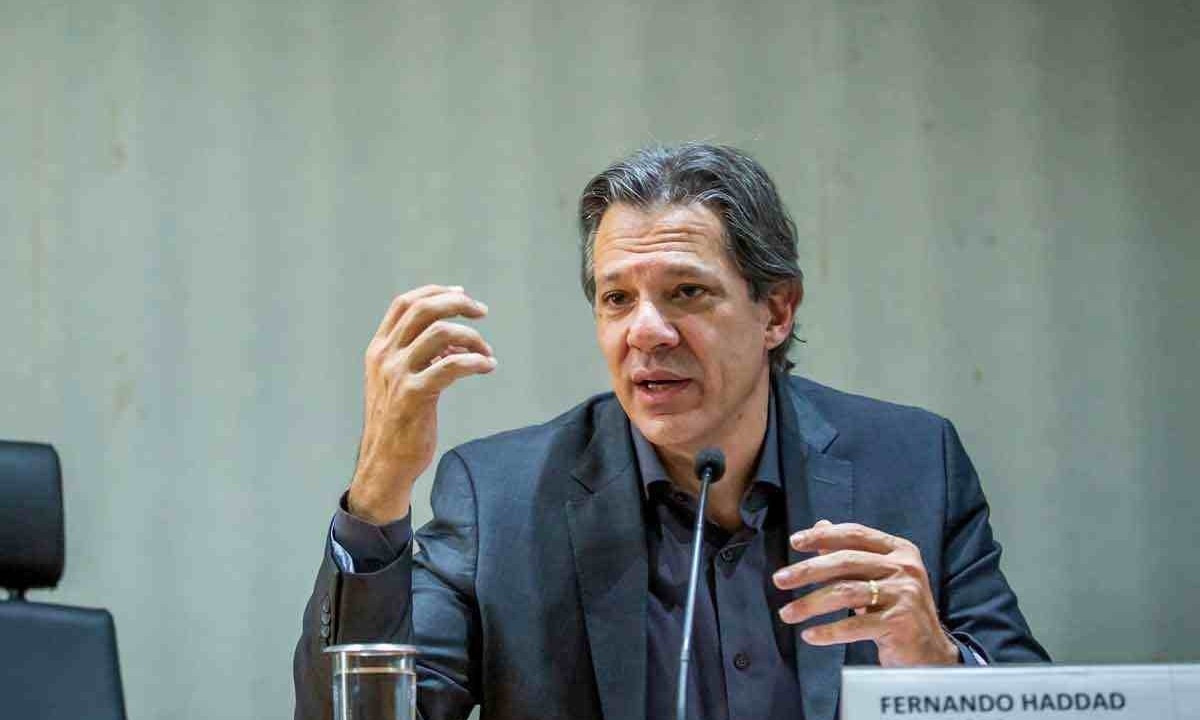 Haddad voltou a defender recursos do governo ao STF -  (crédito: DIEGO ZACARIAS/MF)