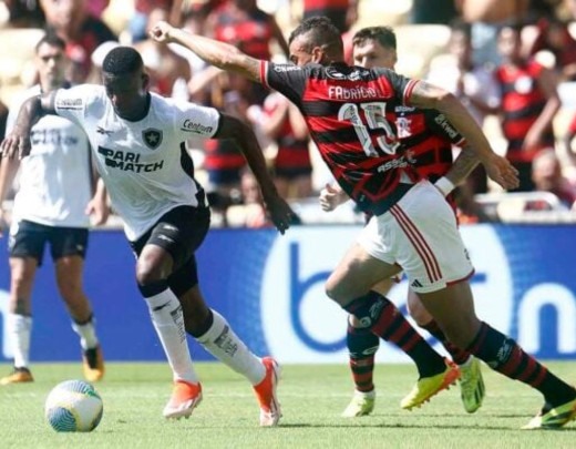 Fabrício Bruno durante a partida contra o Botafogo -  (crédito: Foto: Vitor Silva/Botafogo)