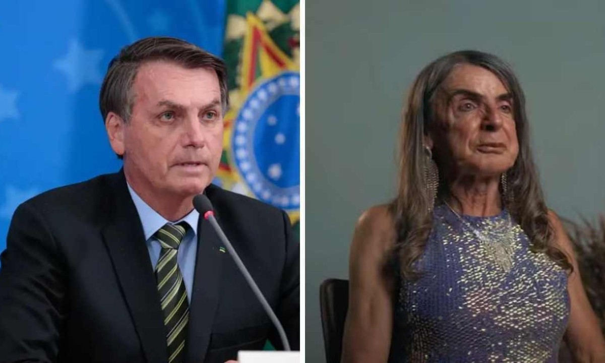 Bolsonaro negou ser Ana Carolina Apocalypse, uma mulher trans -  (crédito: Carolina Antunes / EBC / Reprodução/LGBT+60/YouTube)