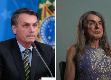 Bolsonaro negou ser Ana Carolina Apocalypse, uma mulher trans -  (crédito: Carolina Antunes / EBC / Reprodução/LGBT+60/YouTube)