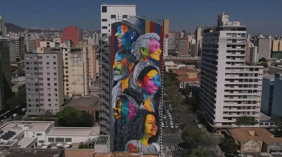 Muralista brasileiro espalha arte por cidades e se consagra mundialmente - Reprodução/TV Globo