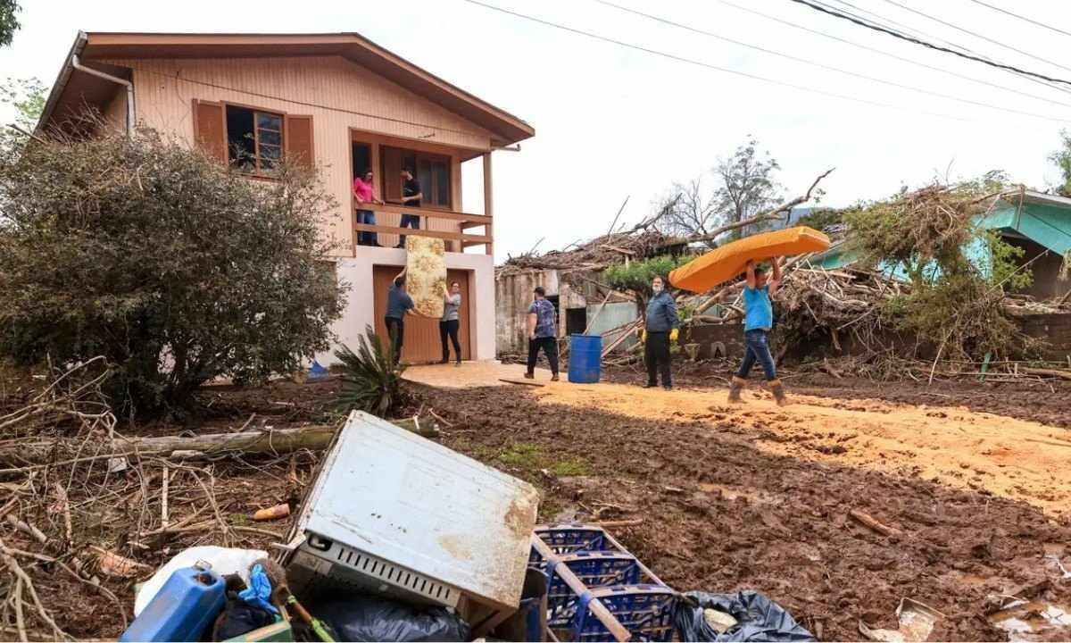 Estragos das chuvas no Rio Grande do Sul  -  (crédito:  Maurício Tonetto/Secom)