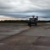 RS: FAB envia helicóptero para auxiliar no resgate das vítimas - FAB/Divulgação
