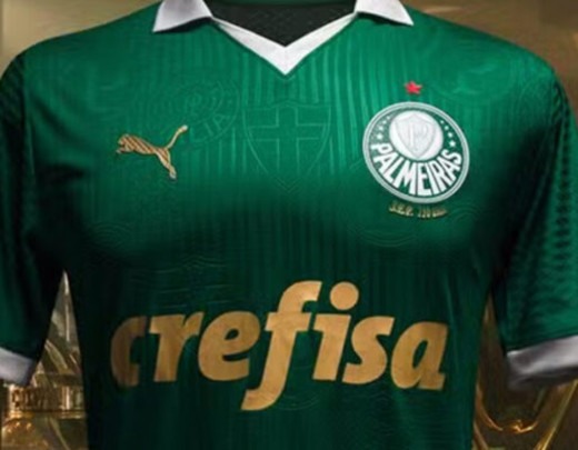Crefisa pode sair da camisa do Palmeiras ao término da temporada -  (crédito: Foto: Divulgação)