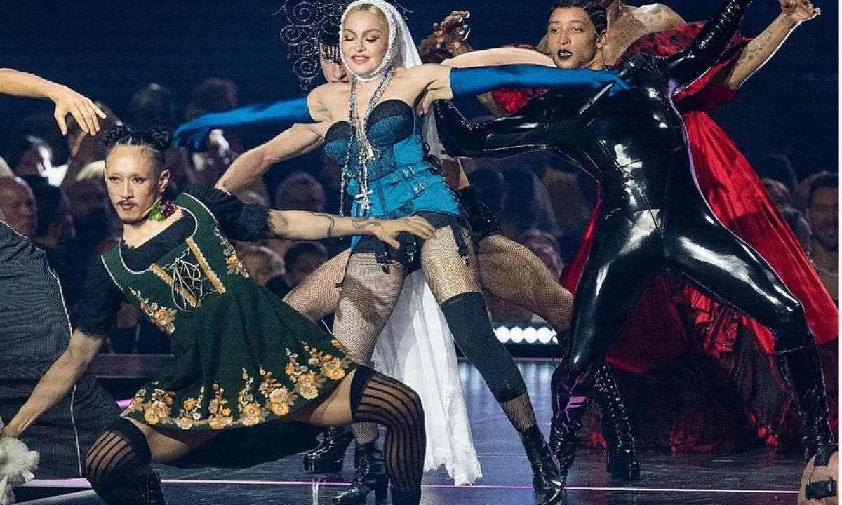 Madonna em Londres, na estreia de 