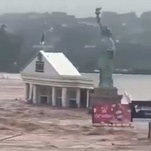 Vídeo: loja da Havan é inundada pela chuva no Rio Grande do Sul - Reprodução/Redes Sociais