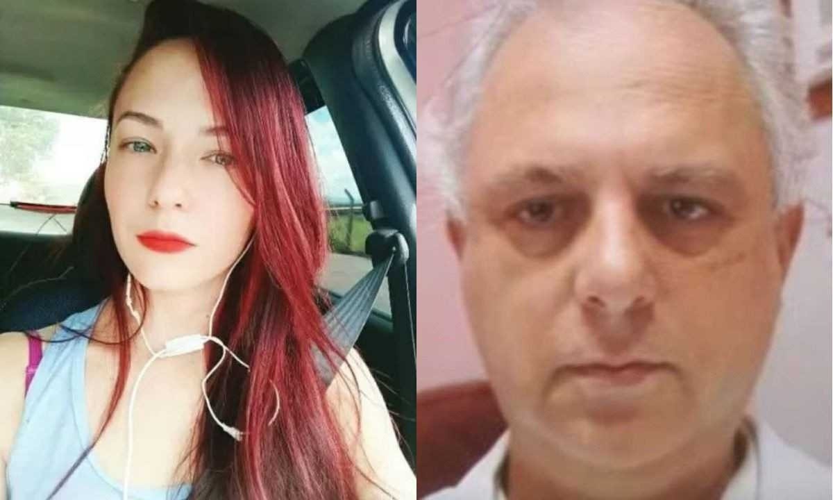 A vítima, Jéssica Marques Vieira, e o reú, Roberto Marcio Martins de Oliveira -  (crédito: Reprodução/Redes Sociais)