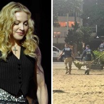 Madonna no Rio: operação encontra facas e panelas escondidas na areia - AFP / Prefeitura do Rio de Janeiro
