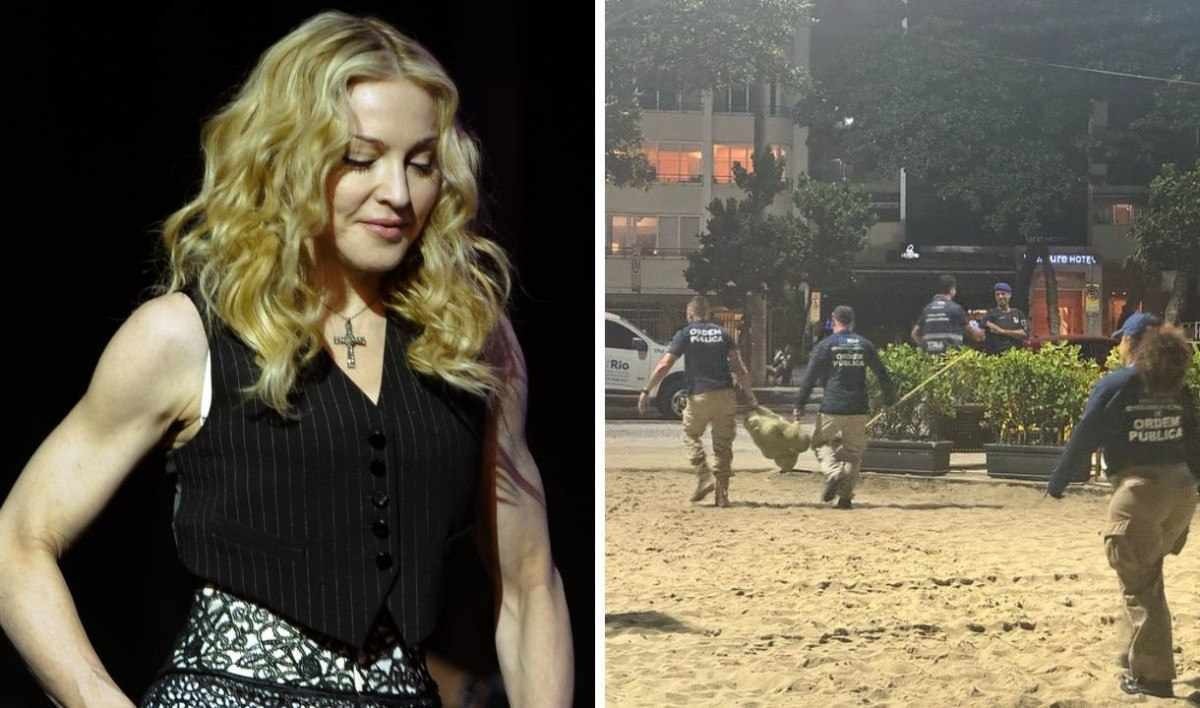 Madonna no Rio: operação encontra facas e panelas escondidas na areia