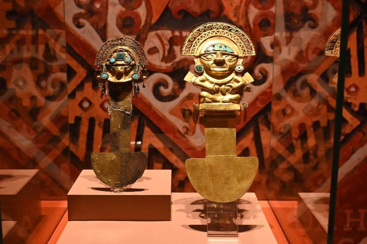 Peça da exposição Tesouros ancestrais do Peru