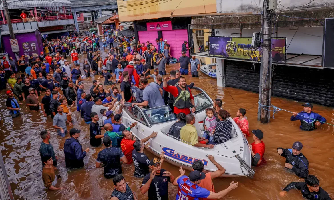 Chuvas afetam 781 mil pessoas no RS; mortes sobem para 75 -  (crédito: EBC)