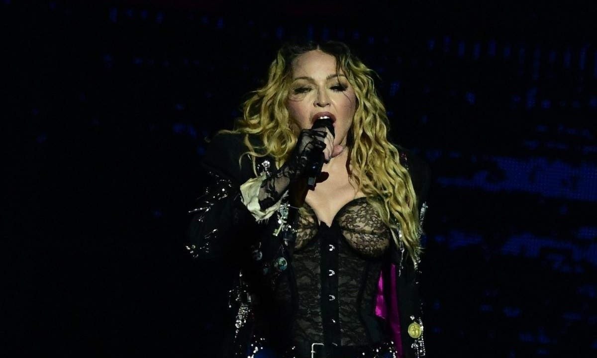 Madonna fez apresenta&ccedil;&atilde;o hist&oacute;rica na noite desse s&aacute;bado (4/5) -  (crédito: Pablo Porciuncula/AFP)